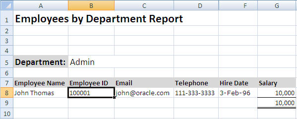 peoplesoft bi publisher excel template